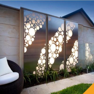 China Europe Laser Cut Outdoor Metal Screen Decorative Outdoor Metal Privacy Screens for sale