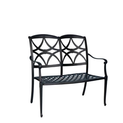 China Best Price Modern Curved Bench Stool Outdoor Bench Metal Base Along for sale