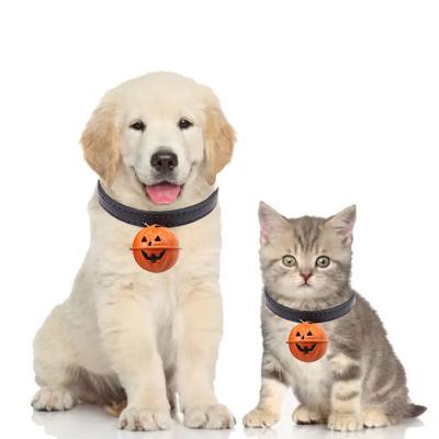 China None Wholesale High Quality 4CM Halloween Pumpkin Bells Tree Decorations Hanging Decor Gift Can Be Worn By Pets for sale