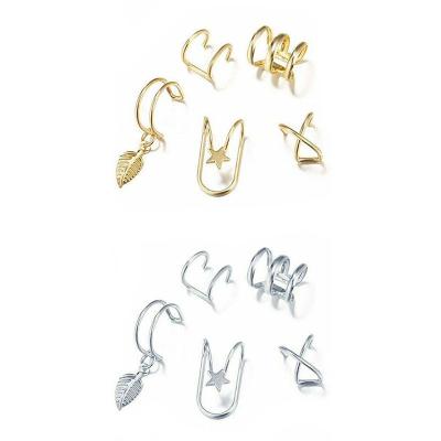 China 2021 New CLASSIC Design 5X Women Personality Non-pierced Earrings Women Gift Alloy Earrings Party Wedding Birthday Daily Life for sale