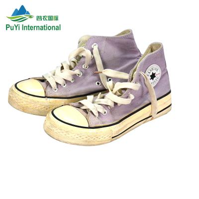 China Cushioning Gym Stock Sports Shoes Cotton Casual Unisex Adult Use Rubber Used Shoes for sale