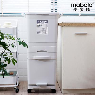 China Widely Used Kitchen White Convenient Indoor Household Stocked Plastic Garbage Bin Matching Garbage Bin for sale