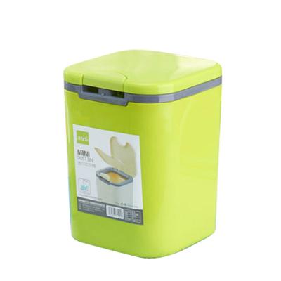 China Wholesale Hot Selling Viable Colorful Square Clamshell Bin Desktop Plastic Desktop Storage Box for sale