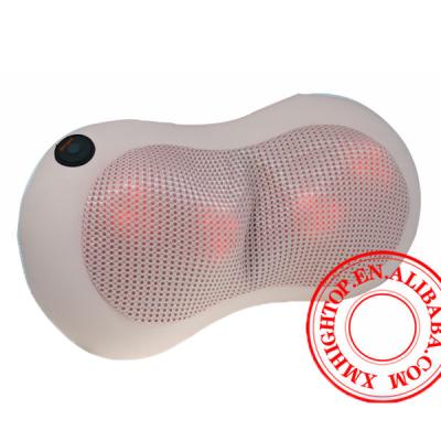 China Body spa massage shiatsu massage pillow heat, back neck massager, electric massage pillow for sale