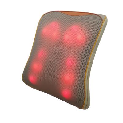 China Electric Infrared Body Heating 3D Shiatsu Massage Cushion With Kneading for sale