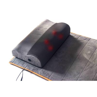 China Electric Heating Portable Vibrator Full Body Shiatsu Massage Mattress Back Mat for sale