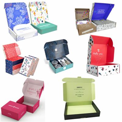 China Disposable Color Printed Corrugated Cardboard Mailing Mailer Packaging Boxes With Logo for sale