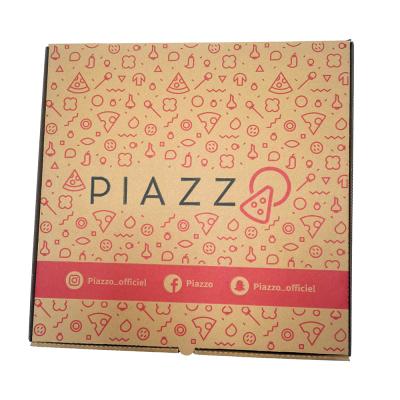 China Cheap Price Disposable 12 24 Inch E Groove Pizza Box Corrugated Cardboard Printings for sale