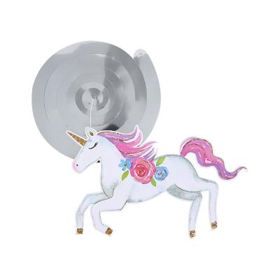 China Decoration Indoor Outdoor Cartoon unicorn themed party set Spiral pendant banner Children themed decorative props spiral pendant for sale