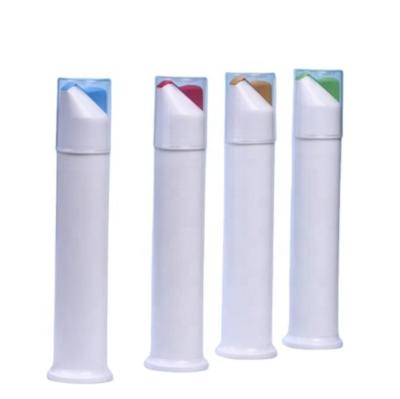 Chine Logo personnalisé 100ml 110ml PP bouteille de tube de pompe sans air pour le dentifrice bouteille plastique à vendre