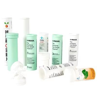 China PP Collar Biodegradable Effervescent Tablet Tube Bottle for Vitamin C Medical Pills for sale