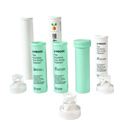 China Customized PP Free Sample Plastic Vitamin Empty Effervescent Tablet Tube with Cap for sale