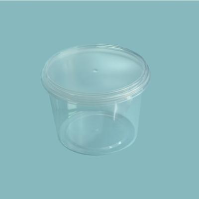 China 130g Clear Food Grade PP Plastic Dessert Pudding Cups With Lid Yogurt Ice Cream for sale