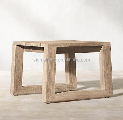 China modern outdoor furniture furniture teak wood sidetable for sale