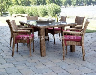 China New Arrival Adjustable Hot Sale Rattan Outdoor Furniture Garden Patio Rattan Table And Chairs for sale