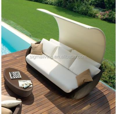 China Modern hot sale new design rattan outdoor furniture patio garden furniture sun loungers for sale for sale