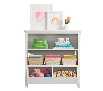 China Modern Children's Bookshelf Children's Cabinet Toy Storage Shelf Bedroom Funiture OEM Wooden Children's Cabinet for sale