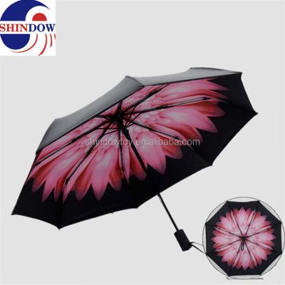 China Asian Zen Hot Sale 3/4/5 Folds Rain Sun Umbrella With New Design for sale