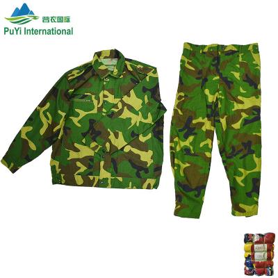 China Wholesale Polyester/Cotton Military Uniform Long Sleeves Used Clothing For Men T Shirt Men Second Hand Clothes For Sale In South Africa for sale