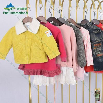 China 100% cotton children's winter wear used children's clothes clothing ball used UK children's winter wear second-hand clothes ball for sale