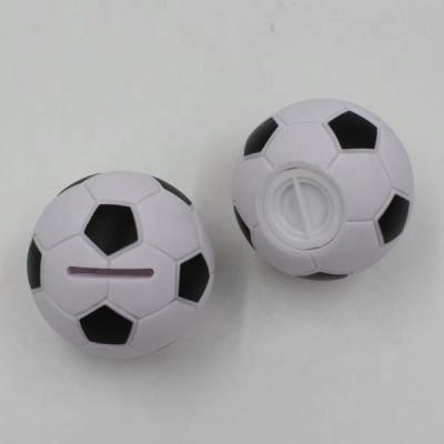 China Coin bank globe custom personalized piggy bank diy, small plastic coin football piggy bank for sale