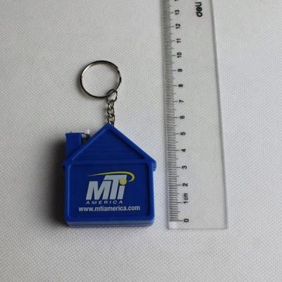 China Promotional House Tape Measure Shaped Promotional Tape Measure With Key Chain for sale