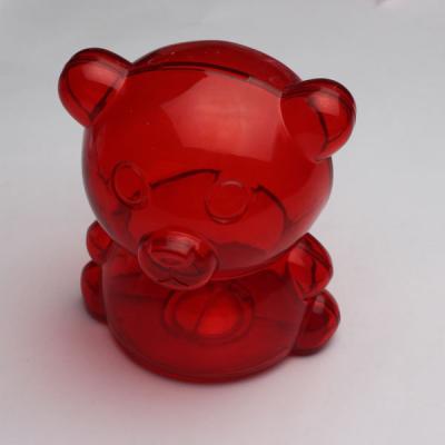 China Cute Bear Coin Bank Bear Animal Shape Piggy Banks Cheap Plastic Bear Coin Bank for sale