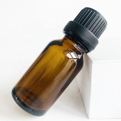 China Customized Cosmetic Packaging 15ml Amber Glass Essential Oil Bottle Cosmetic Bottle With Cap for sale