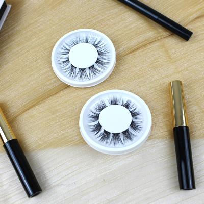 China 25-30 Times Custom Packaging Eyelash Segmented Silk Eyelash Extensions Glue Mink Tape Pre-Cut Segmented Eyelash for sale