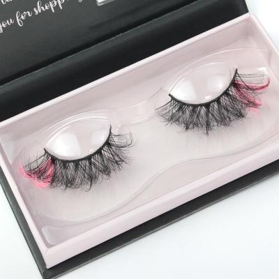 China 2022 Private Custom Fashion Colorful 3D 25mm Hot Multi Color Lashes Strips for sale