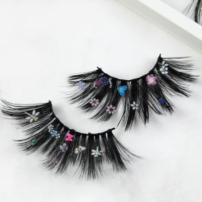 China Mink's Festival Strong Magnetic Free Sample Lashes Color Lashes Lashes Custom Box for sale