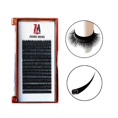 China Full Volume ZM Eyelash Extension Split Flat Tip Lashes for sale