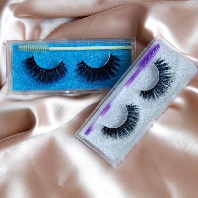 China Full Volume Private Label Korea False Eyelashes Natural Silk Mink Eyelashes for sale