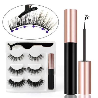 China USA OFFICE Magnetic Lashes Waterproof Mink and Faux Free Samples with 5 Highest Quality Magnets for sale