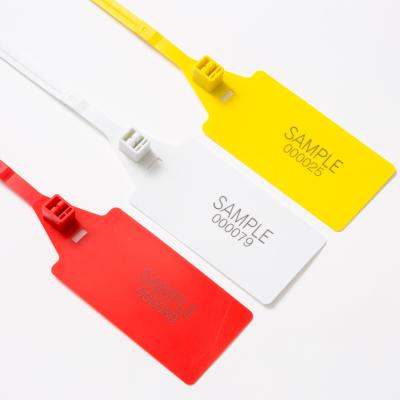 China Indicative Pull Joint ST-3452 Disposable Plastic Flag 450mm Double Tight Double Locked To Pull Safety Tight Plastic Joints for sale