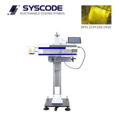China Packaging Bags Co2 Laser Marking System Customizable Flying Co2 Laser Marking Machine for sale
