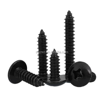 China Black Truss Head M3 M4 M5 Phillips Truss Head Self Drilling Black Black Truss Oxide Stainless Steel Screw Fasteners For Wood for sale