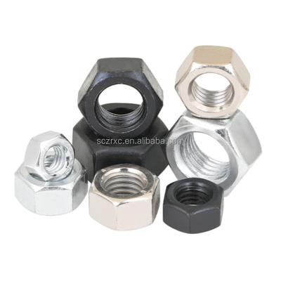 China General Industry M2/M3/M4/M5/M6 Stainless Steel Hex Nut Black Oxide Hex Nut Nickel Plated Hex Galvanized Screw Nuts for sale