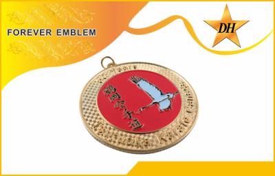 China Zinc Alloy Soft Enamel Custom Sports Metal Medals With Gold Plating for sale