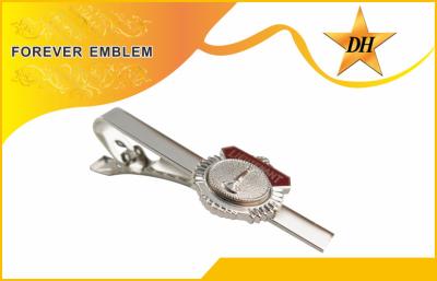 China Zinc Alloy Imitation Hard Enamel 3D Personalized Tie Bar Gold And Silver Plating for sale