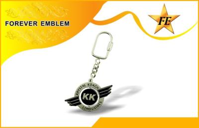 China Metal feito sob encomenda liga de zinco Keychains relativo à promoção com chapeamento de níquel à venda