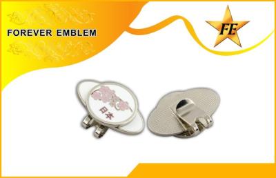 China Fashion Magnet Golf Hat Clips With Ball Marker Soft Enamel For Gift for sale