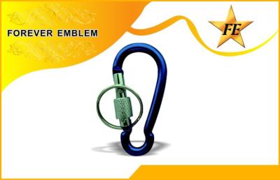 China Colored 50mm Carabiner , Carabiner Hook , Carabiner Keychain With Keyring for sale