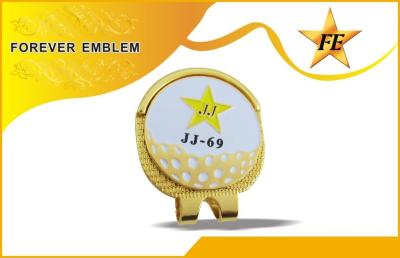 China Shining Gold Plating Golf Hat Clip Personalize Soft Enamel With Customer for sale