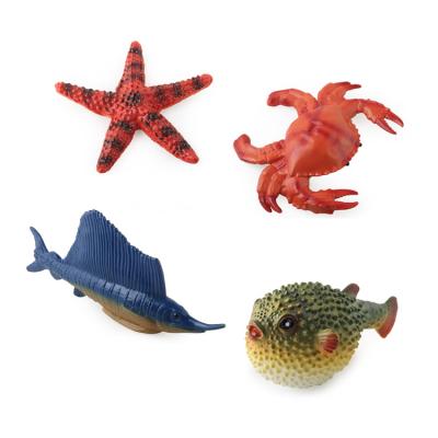 China Mini Animal Factory Custom Realistic Realistic Plastic Toys Set For Kids Sea Animal Toys Plastic Animals Other Toy Animal for sale