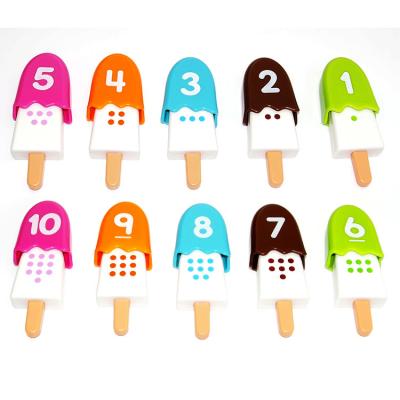 China Eco-friendly Material Baby Number Assortment Ice Cream New Arrival 2020 New Arrival Kids Educational Toys for sale