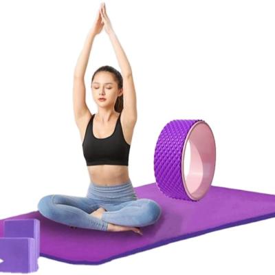 China Yoga Fitness Yoga Set For Sale 3 Set Workout With Foam Yoga Roller For Beginners Yoga Block Brick Mat for sale