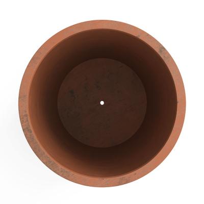 China Modern Plant Customize 90cm Height Garden Flower Pots Corten Steel Corten Steel Planter With Drain Hole for sale