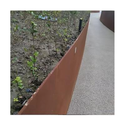 China Minimalist Garden Landscape Lawn Edging Corten Steel Lawn Edging for sale