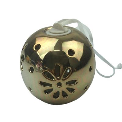 China Christamas Tree Decoration Christmas Ball and Christmas Ornaments Ceramic Lighted Ball for sale